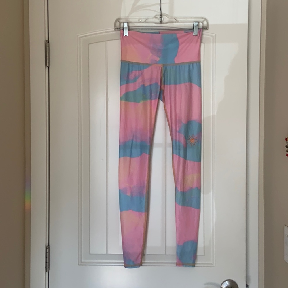 Teeki pink cloud moon phase hot pant size XS